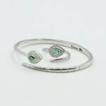 Silver Bracelet Ring BCR 002